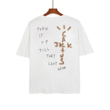 Cactus Jack McDonalds Shirt Travis Scott Printed Hip Hop Men's and Women's round Neck Short Sleeve