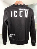 Dsq2 Hoodie DSQ Lian D2 Portrait Map Printed Sweater Trendy Men's Autumn and Winter