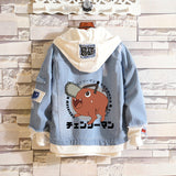 Comic Denim Jacket Anime Leisure Men's and Women's Coats Denim Jacket