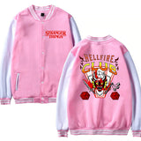 Stranger Things Hellfire Club Coat Hellfire Club Printed Men's and Women's Long Sleeves Baseball Uniform for Men and Women