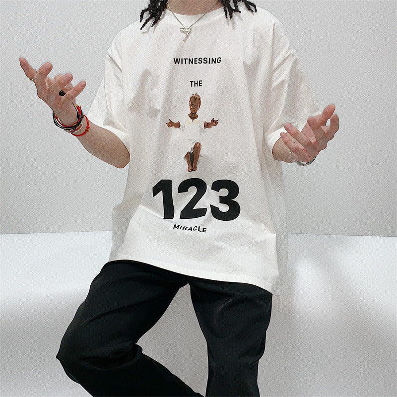 Rrr123 T Shirt Baby Angel Loose Leisure All-Matching T-shirt