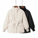 Women Winter Coats Puffer Jacket Down Coat Autumn and Winter Stand Collar White Duck Down Jacket Loose Winter Coat