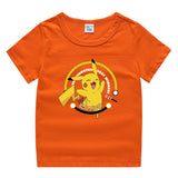 Children Pokemon Pikachu T Shirt Cute Cotton T-shirt Casual Sports Trend