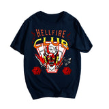 Stranger Things Hellfire Club T Shirt T-shirt Printed T-shirt Men Summer Loose Short Sleeves