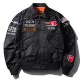 Green Varsity Jacket Men's Autumn Stand Collar Flying Jacket Men's Loose Top
