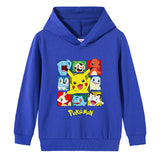 Children Pokemon Pikachu Hoodie Cotton Hooded Sweater