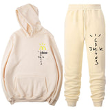 Travis Scott Astroworld Hoodie & Pant 2 Piece Set McDonald Jack Men's and Women's Hoodies Autumn Winter Sweater
