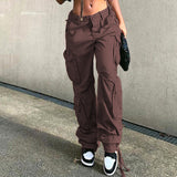 Julia Fox Low Rise Trousers Autumn and Winter Women's Street Casual Pants