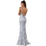 Olivia Wilde Dress V-neck Brace Backless Sequined Lace-up Dress