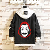 Comic Denim Jacket Men's and Women's Spring and Autumn Fashion Casual Denim Jacket