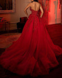 Burgundy Dresses for Wedding Autumn Embroidered Sequined Sexy Formal Swing Dress Dress