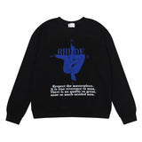 Rhude Hoodie Body Yoga Luo Yin Flower Disk Casual Men's and Women's round Neck Sweater