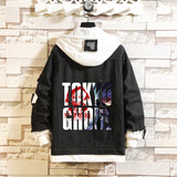 Comic Denim Jacket Men and Women Fashion Fall Winter Cowboy Sweater Coat Top