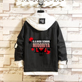Comic Denim Jacket Men's and Women's Fashion Denim Jacket Top
