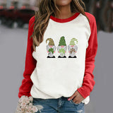 Saint Patrick's Day Closing Clover Leopard Print Long Sleeve T-shirt