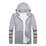 Sun Resistant Clothes Sun Protection Jacket Men's Ice Silk Breathable Trench Coat