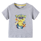 Children Pokemon Pikachu T Shirt Summer Clothing Short Sleeve T-shirt Leisure Sports