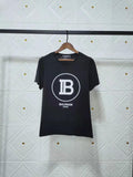T Shirt Balmain Spring/Summer Printed Letter Cotton Short Sleeve Loose-Fitting Casual T-shirt