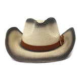 Straw Cowboy Hats Spring and Summer Western Men and Women Straw Cowboy Hat Outdoor Seaside