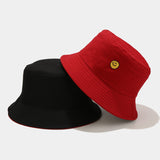 Smiley Face Cap Cute Cartoon Expression Smiley Bucket Hat
