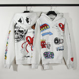 Grafitti Sweatshirts Autumn And Winter Printed Hoodie Men 'S And Women 'S Coat
