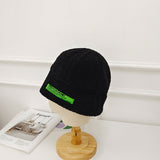 Beanies Lamb Wool Hat for Men and Women Autumn and Winter Letter Labeling Thermal Head Cover Beanie Hat