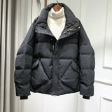 Women Winter Coats Puffer Jacket Down Coat Winter Down Jacket Women's Short Thick Loose White Duck Down