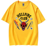 Stranger Things Hellfire Club T Shirt Printed Men'S And Women'S Sports Short Sleeve