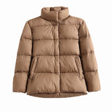 Women Winter Coats Puffer Jacket Down Coat Fall/Winter Down Jacket Female Stand Collar White Duck Down Coat