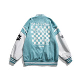 Baby Blue Varsity Jacket Men's Casual Jacket Casual Jacket