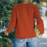 Women Fall Outfits Knitwear Autumn Winter Coat round Neck Long Sleeve Sweater