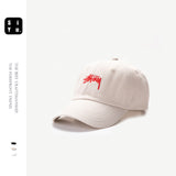 Stussy Cap Embroidery Pattern Washed Baseball Cap for Men and Women