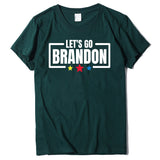 Let's Go Brandon T Shirt Letter Print Short-Sleeve T-shirt Women's Top