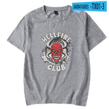 Hellfire Club Shirt Summer Menswear Pullover Short Sleeve T-shirt