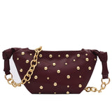 Sling Bags Chain Zipper Waist Bag Crossbody Bag
