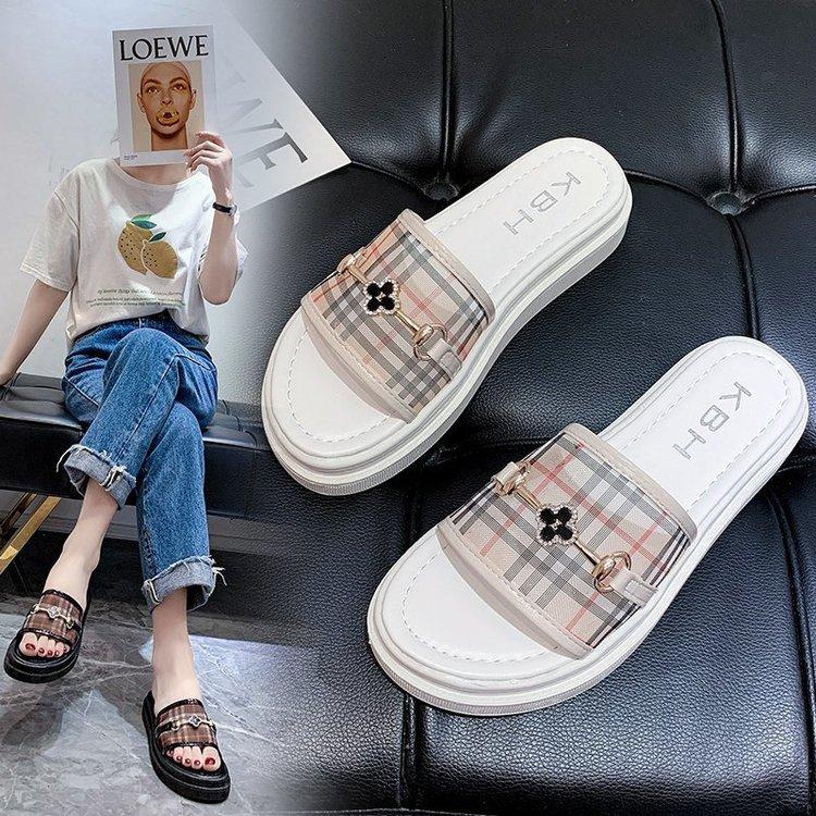 Women Open Toe Sandals Flats Summer Platform Slippers Sandals