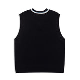 Men Sweater Vest Simple Style Sweater Vest Vest Men's Street Trend Loose V-neck Outerwear Sleeveless Sweater
