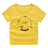 Children Pokemon Pikachu T Shirt Cute Cotton T-shirt Casual Sports Trend