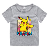 Children Pokemon Pikachu T Shirt Cotton T-shirt Casual Sports Cute