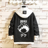Comic Denim Jacket Men's and Women's Fashion Denim Jacket Top