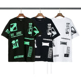 We11 Done T Shirts L Men's and Women's Same Letter Printing Loose Cotton