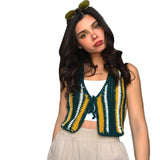 Music Festivals Rave Outfits Girls Tops Summer Women's Fashion Slim Vest