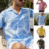 Men Hawaii Shirts Casual Loose Beachwear