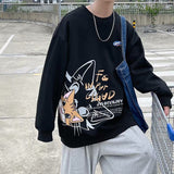 Men Sweatshirts Printed Pullover Sweatshirt Men's Autumn Loose Casual Jacket