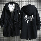Stranger Things Hellfire Club Hoodie StrangerThings Season 4 Men's and Women's Mid-Length Trench Coat