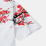 Men Hawaii Shirts Summer Casual Ink Painting Short Sleeve Shirt