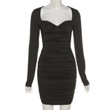 Mini Club Dresses Women's Clothing Sexy V-neck Skirt Dress
