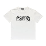 Amiri T Shirt Letter Sketch Casual round Neck Short Sleeves T-shirt