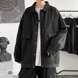 Men Denim Jacket Men Fall Winter Men Vintage Denim Jacket