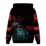 Stranger Things Hoodie Stranger Things Series 3D Sweatshirt Cosplay Anime 3D Printed Thickening Fleece-Lined Hoodie